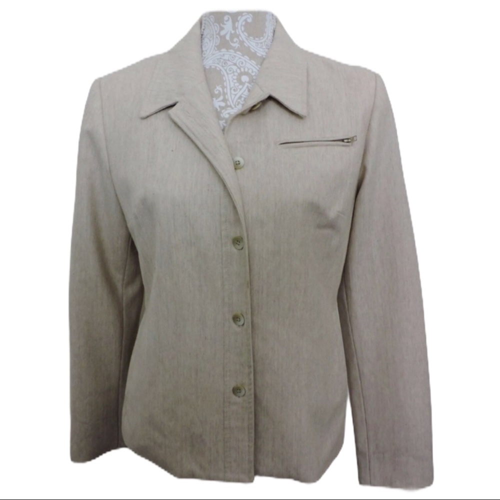 Louben Career Blazer Jacket Wool Blend size 8